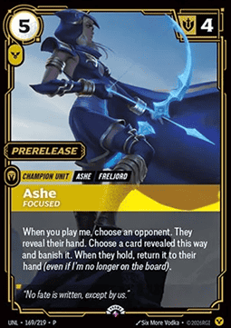 Ashe, Focused UNLX-169 Rare Near Mint Englisch Foil