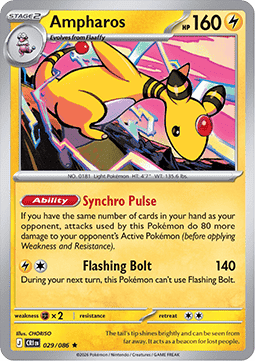 Ampharos CRI-029 Rare Near Mint Deutsch