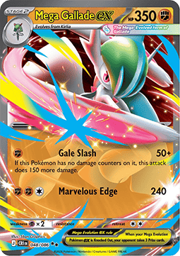 Mega Galagladi ex CRI-048 Double Rare Near Mint Deutsch