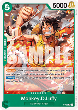 Monkey.D.Luffy (P-135) (V.1) P Promo Near Mint Englisch