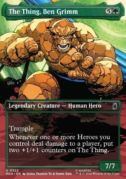 The Thing, Ben Grimm XMSH-322 Uncommon Near Mint Englisch Foil