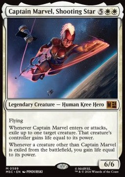 Captain Marvel, Shooting Star XMSC-589 Mythic Near Mint Englisch Foil