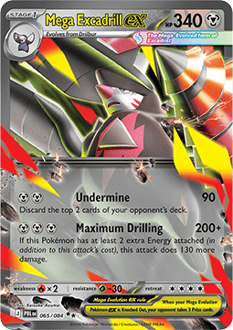 Mega Excadrill ex PBL-065 Double Rare Near Mint Englisch