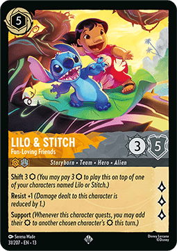 Lilo & Stitch - Fun-Loving Friends 13ATV-31 Super Rare Near Mint Englisch