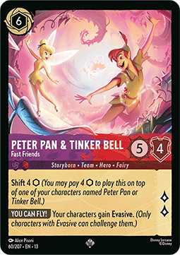 Peter Pan & Tinker Bell - Fast Friends 13ATV-60 Super Rare Good Englisch
