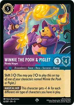Winnie Puuh & Ferkel - Honig-Magier 13ATV-62 Super Rare Near Mint Deutsch Foil