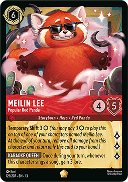Meilin Lee - Beliebter Roter Panda 13ATV-125 Legendary Near Mint Deutsch