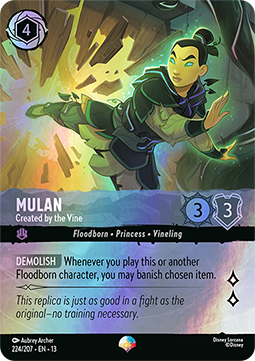 Mulan - Von der Ranke erschaffen 13ATV-224 Epic Near Mint Deutsch Foil