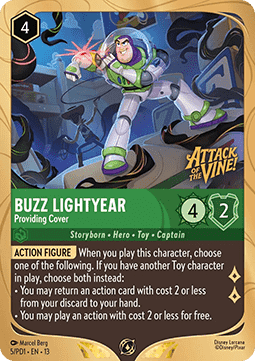 Buzz Lightyear - Bietet Schutz PR4-5 PD1 Promo Near Mint Deutsch Foil