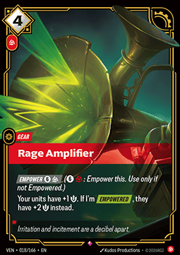 Rage Amplifier VEN-018 Rare NM Englisch Foil