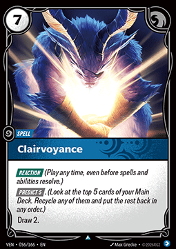 Clairvoyance VEN-056 Uncommon NM Englisch Foil