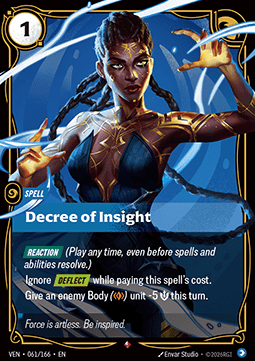 Decree of Insight VEN-061 Rare NM Englisch Foil