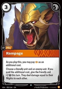 Rampage VEN-083 Uncommon NM Englisch Foil