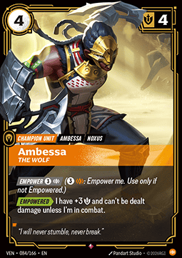 Ambessa, The Wolf (V.1) VEN-084 Rare NM Englisch Foil
