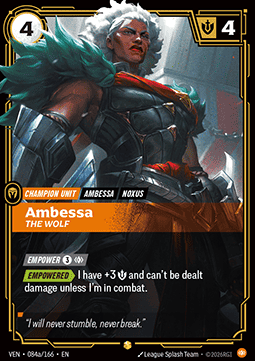 Ambessa, The Wolf (V.2) VEN-084a Showcase Near Mint Englisch Foil