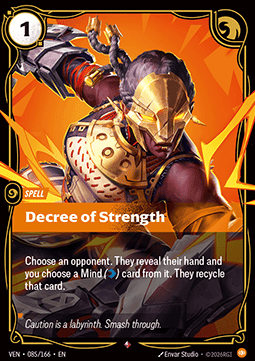 Decree of Strength VEN-085 Rare NM Englisch Foil