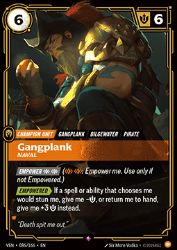 Gangplank, Naval (V.1) VEN-086 Rare NM Englisch Foil