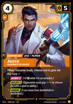 Jayce, Hammer in Hand (V.1) VEN-088 Rare NM Englisch Foil