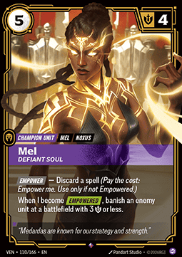 Mel, Defiant Soul (V.1) VEN-110 Rare Near Mint Englisch Foil