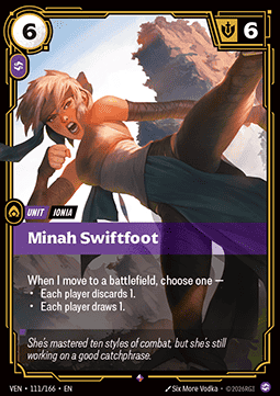 Minah Swiftfoot VEN-111 Rare NM Englisch Foil
