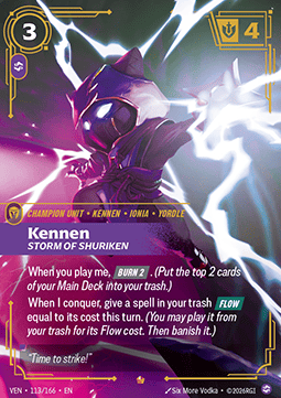 Kennen, Storm of Shuriken (V.1) VEN-113 Epic Excellent Englisch Foil