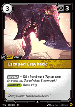 Escaped Grayback VEN-124 Uncommon Near Mint Englisch Foil