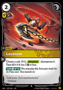 Lacerate VEN-127 Uncommon NM Englisch Foil