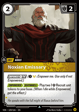 Noxian Emissary VEN-128 Uncommon Near Mint Englisch Foil