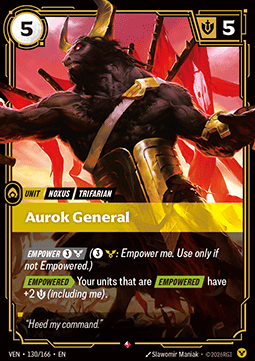 Aurok General VEN-130 Rare Near Mint Englisch Foil