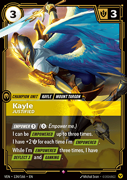 Kayle, Justified (V.1) VEN-134 Rare NM Englisch Foil