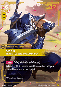 Shen, Leader of the Kinkou Order (V.1) VEN-138 Epic NM Englisch Foil
