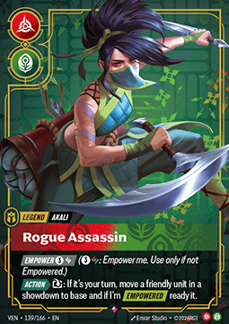 Akali, Rogue Assassin (V.1) VEN-139 Rare NM Englisch Foil