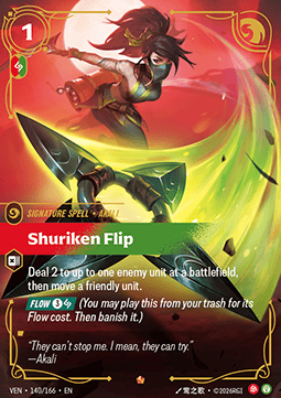 Shuriken Flip VEN-140 Epic Near Mint Englisch Foil