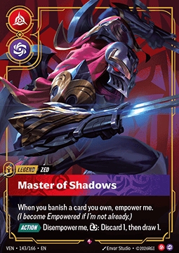Zed, Master of Shadows (V.1) VEN-143 Rare Near Mint Englisch Foil