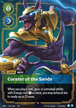 Nasus, Curator of the Sands (V.1) VEN-145 Rare NM Englisch Foil