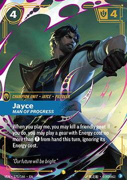 Jayce, Man of Progress VEN-175 Showcase Near Mint Englisch Foil