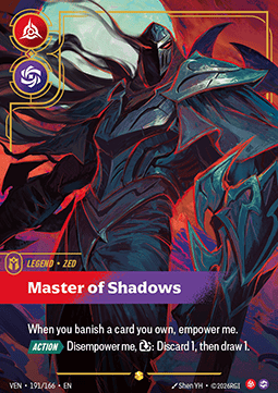 Zed, Master of Shadows (V.2) VEN-191 Showcase Near Mint Englisch Foil