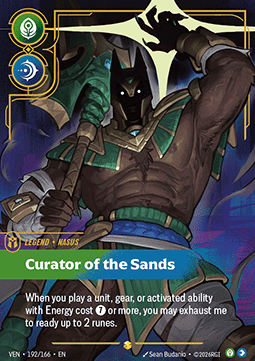 Nasus, Curator of the Sands (V.2) VEN-192 Showcase NM Englisch Foil