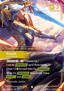 Kayle, Justified (V.2) VEN-185 Showcase NM Englisch Foil