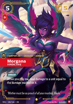 Morgana, Vindictive (V.2) VEN-186 Showcase Excellent Englisch Foil