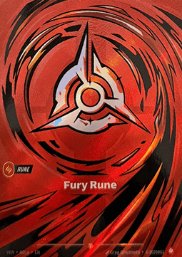 Fury Rune (V.2) VEN-R01a Showcase NM Englisch Foil