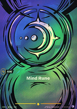 Mind Rune (V.2) VEN-R03a Showcase Near Mint Englisch Foil