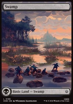 Swamp HOB-196 Land Near Mint Englisch Foil