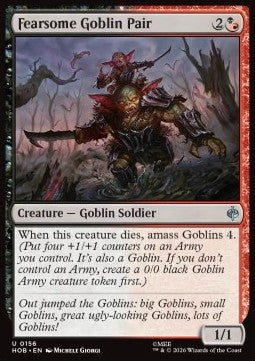 Fearsome Goblin Pair HOB-156 Uncommon Near Mint Englisch Foil