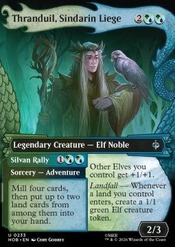 Thranduil, Sindarin Liege // Silvan Rally (V.1) XHOB-233 Uncommon Excellent Englisch Foil