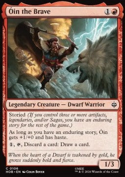 Óin the Brave HOB-106 Common Excellent Englisch Foil