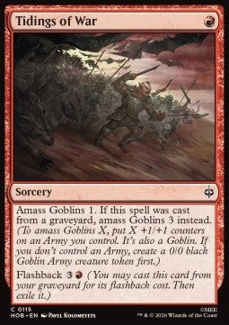 Tidings of War HOB-115 Common Near Mint Englisch Foil