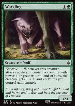 Wargling HOB-140 Common Near Mint Englisch Foil