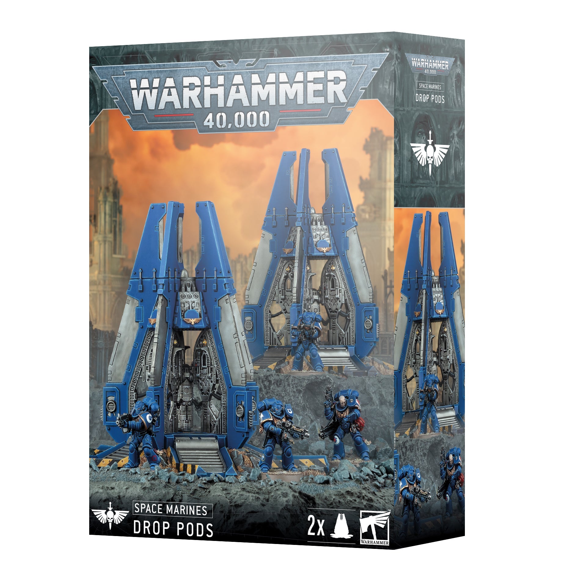 Warhammer 40.000 Space Marines Drop Pods