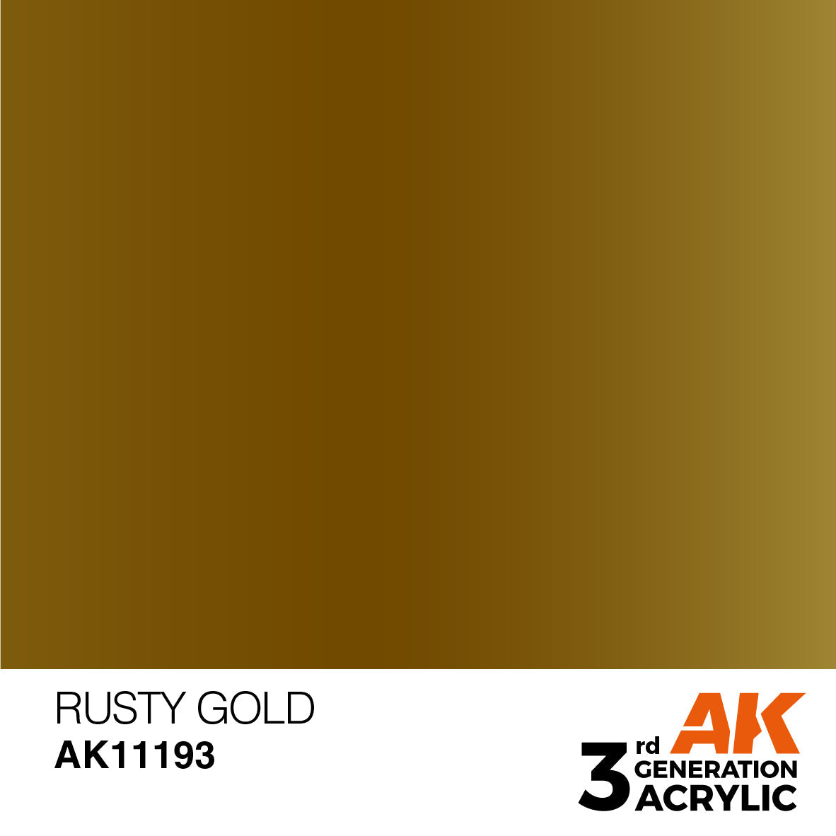 AK Interactive 3GEN Rusty Gold 17ml